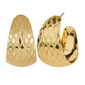 TRIBAL ZONE GOLDEN CLASSIC STUD EARRING