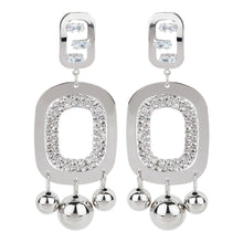 Load image into Gallery viewer, TRIBAL ZONE PRETTY SILVER  PARTY  DROP WEAR EARRING