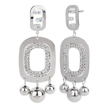 Load image into Gallery viewer, TRIBAL ZONE PRETTY SILVER  PARTY  DROP WEAR EARRING