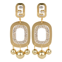 Load image into Gallery viewer, TRIBAL ZONE PRETTY GOLDEN PARTY  DROP WEAR EARRING