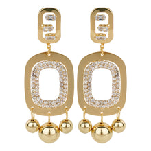 Load image into Gallery viewer, TRIBAL ZONE PRETTY GOLDEN PARTY  DROP WEAR EARRING