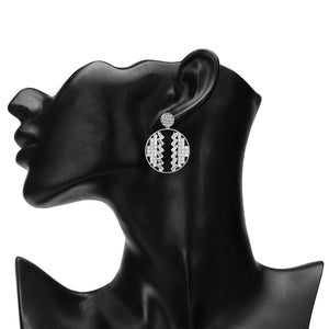 TRIBAL ZONE STONE ESTHETIC DROP EARRING