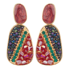 Load image into Gallery viewer, TRIBAL ZONE ESTHETIC BEAD GOLDEN DROP EARRING
