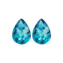Load image into Gallery viewer, Blue Crystal Stud Earrings