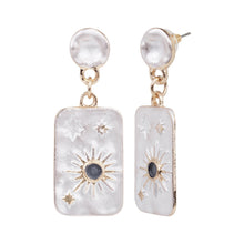 Load image into Gallery viewer, Celestial Sun and Star Drop Earrings
