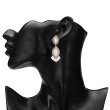 Load image into Gallery viewer, White Pearl Drop Earrings