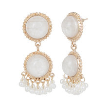 Load image into Gallery viewer, White Pearl Drop Earrings