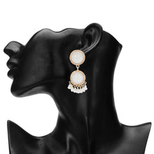Load image into Gallery viewer, White Pearl Drop Earrings