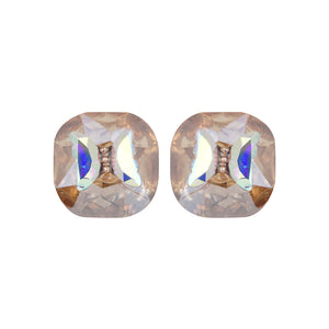 Crystal Butterfly Stud Earrings