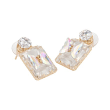 Load image into Gallery viewer, Elegant Iridescent Butterfly Crystal Drop Earrings