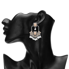 Load image into Gallery viewer, Antique Silver Chandelier Statement Earrings