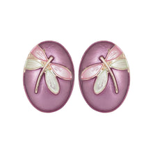 Load image into Gallery viewer, Pink Leaf Stud Earrings