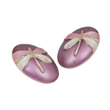 Load image into Gallery viewer, Pink Leaf Stud Earrings