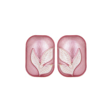 Load image into Gallery viewer, Pink Leaf Earrings