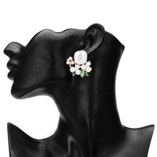 Load image into Gallery viewer, Pearl Blossom Stud Earrings