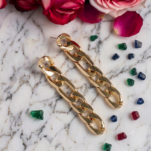 Load image into Gallery viewer, TRIBAL ZONE LINKED CHAIN DROP EARRING