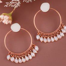 Load image into Gallery viewer, Ethnic Crystal Drop Hoop Earrings