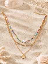 Load image into Gallery viewer, Boho Layered Coin Pendant Necklace