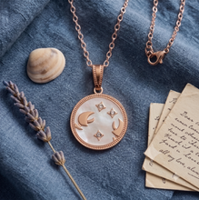 Load image into Gallery viewer, Cancer Rose Gold Coin Necklace
