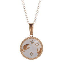Load image into Gallery viewer, Cancer Rose Gold Coin Necklace