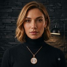 Load image into Gallery viewer, Pisces Rose Gold Coin Necklace