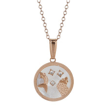 Load image into Gallery viewer, Pisces Rose Gold Coin Necklace