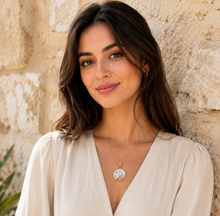 Load image into Gallery viewer, Libra Rose Gold Coin Necklace