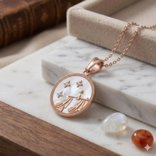 Load image into Gallery viewer, Libra Rose Gold Coin Necklace