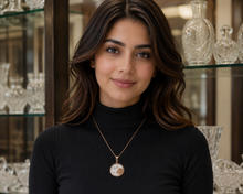 Load image into Gallery viewer, Leo Rose Gold Coin Necklace