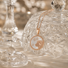 Load image into Gallery viewer, Leo Rose Gold Coin Necklace
