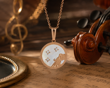 Load image into Gallery viewer, Aquarius Rose Gold Coin Necklace