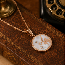 Load image into Gallery viewer, Capricorn Rose Gold Coin Necklace