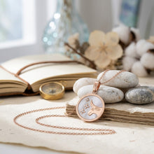 Load image into Gallery viewer, Taurus Rose Gold Coin Necklace