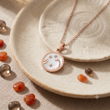 Load image into Gallery viewer, Scorpio Rose Gold Coin Necklace