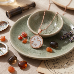 Scorpio Rose Gold Coin Necklace