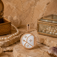 Load image into Gallery viewer, Sagittarius Rose Gold Coin Necklace