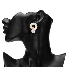 Load image into Gallery viewer, Solene Circle American Diamond Stud Earrings