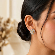 Load image into Gallery viewer, Primavera Floral Multi-Stone Stud Earrings