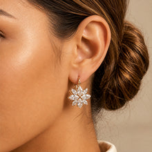 Load image into Gallery viewer, Dahlia Bloom American Diamond Stud Earrings