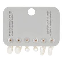 Load image into Gallery viewer, White &amp; Pearl Hoop Earring Set | 3-Pair Multipack
