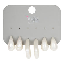 Load image into Gallery viewer, Cream Pearlescent Multi-Pack Earring Set