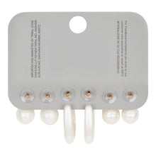 Load image into Gallery viewer, Cream Pearlescent Multi-Pack Earring Set