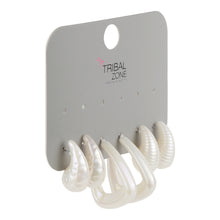 Load image into Gallery viewer, Cream Pearlescent Multi-Pack Earring Set