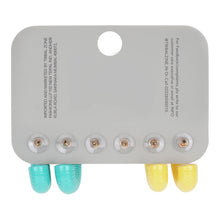 Load image into Gallery viewer, 3-Pair Vibrant Hoop &amp; Crystal Stud Set