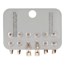 Load image into Gallery viewer, Gold Mixed Studs &amp; Hoops Earring Set of 6