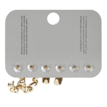 Load image into Gallery viewer, Chic Gold Hoop and Crystal Stud Earring Set | 3-Pair Multipack