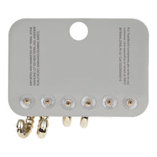 Load image into Gallery viewer, 3-Pair Gold Earring Set with Stars and Hoops