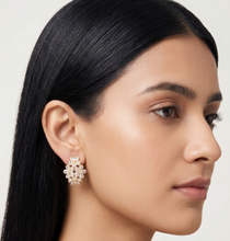 Load image into Gallery viewer, Heritage Blossom American Diamond Cluster Earrings
