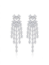 Load image into Gallery viewer, Celestial Cascade American Diamond Chandelier Earrings