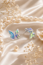 Load image into Gallery viewer, Holographic Acrylic Butterfly Stud Earrings